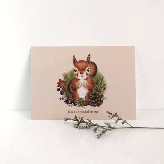 Squirrel Postcard – You're Special to Me