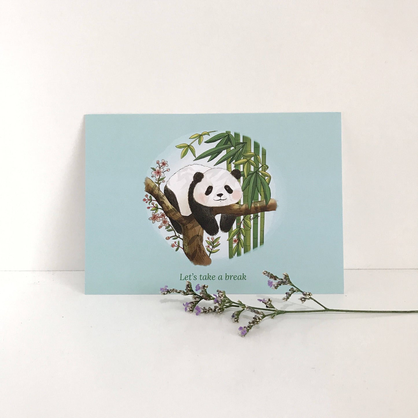 Panda Postcard – Let's Take a Break